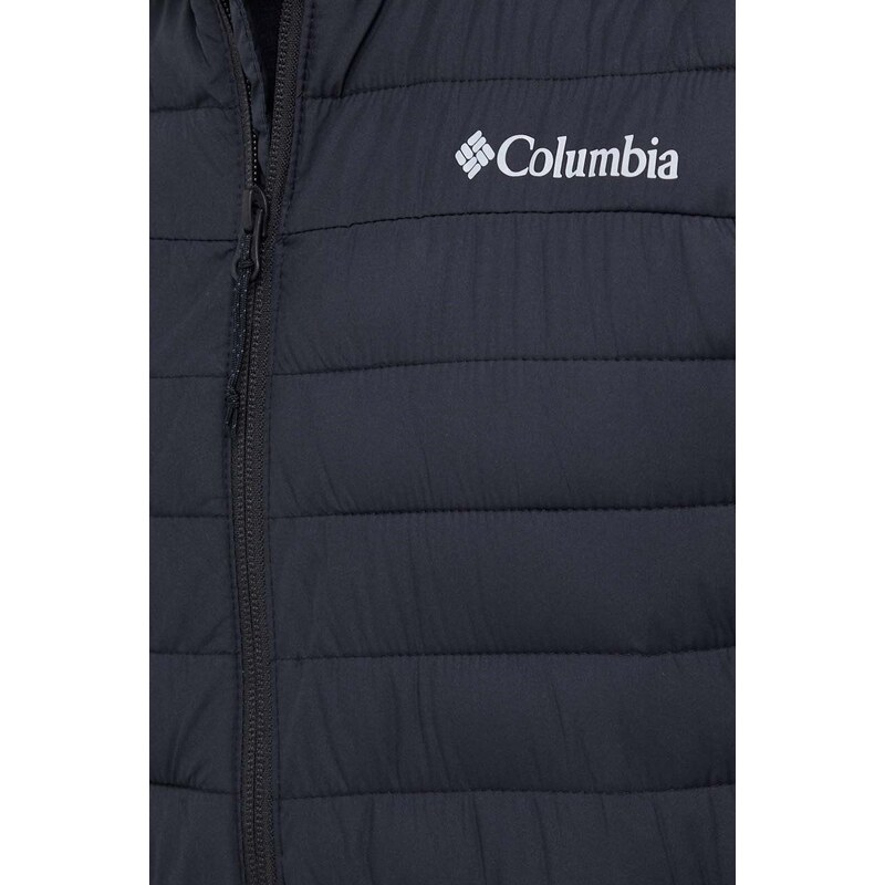 Sportski prsluk Columbia Silver Falls boja: crna, za prijelazno razdoblje