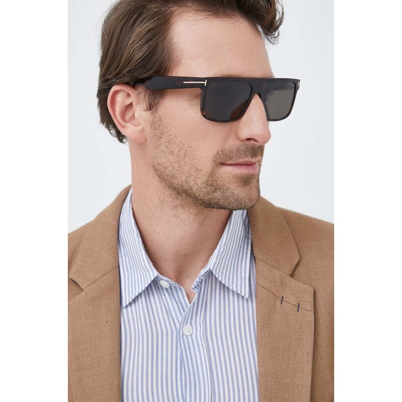 Sunčane naočale Tom Ford za muškarce, boja: smeđa