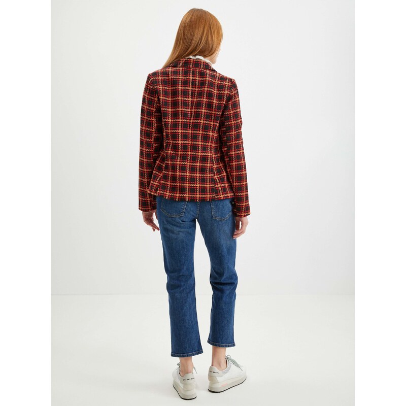 Orsay Black-red ladies plaid jacket - Ladies