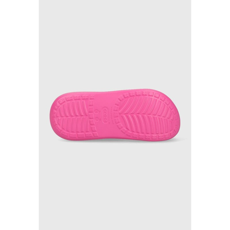 Gumene čizme Crocs Classic Crush Rain Boot za žene, boja: ružičasta, 207946.6UB-6UB