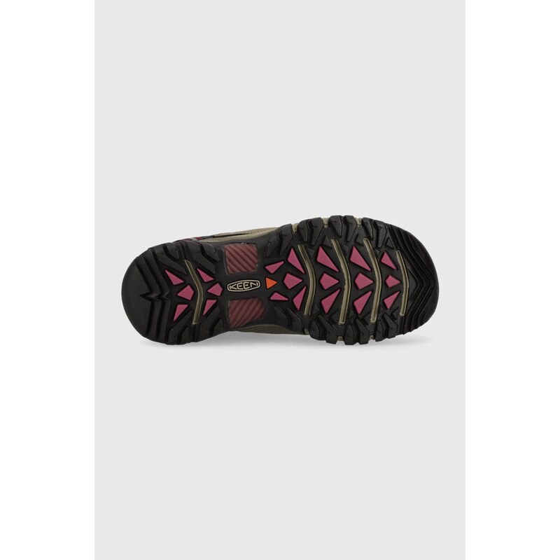 Cipele Keen Targhee III WP za žene, boja: smeđa, 1018177-WEISS