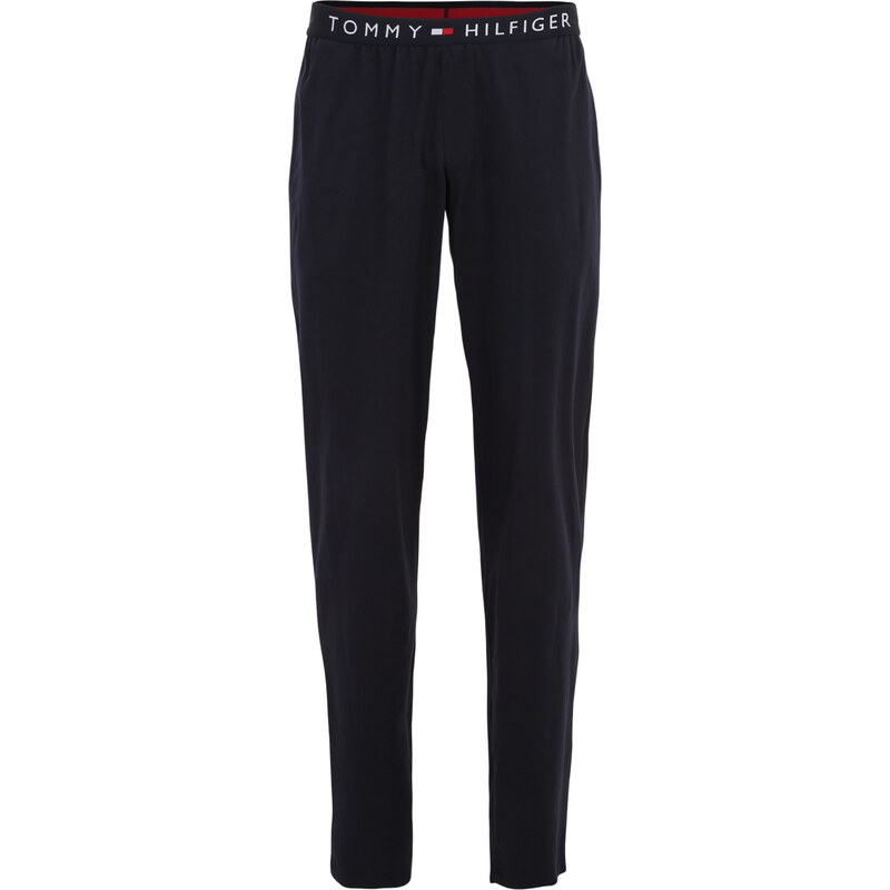 Tommy Hilfiger Underwear Pidžama hlače morsko plava / crvena / bijela