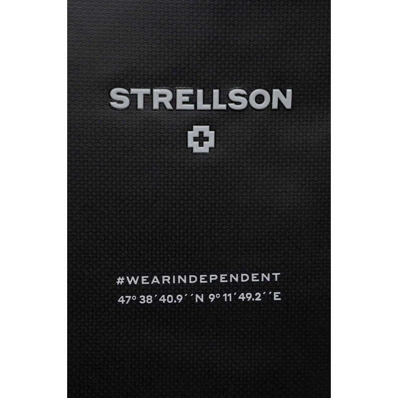 Ruksak Strellson za muškarce, boja: crna, veliki, s tiskom