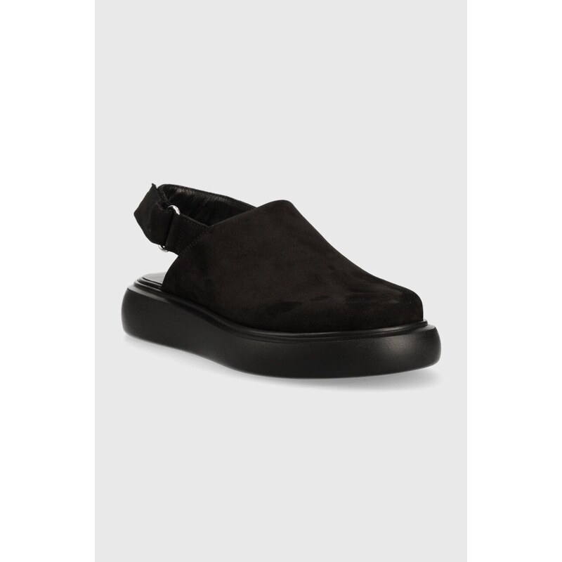Sandale od brušene kože Vagabond Shoemakers BLENDA za žene, boja: crna, s platformom, 5519.350.20