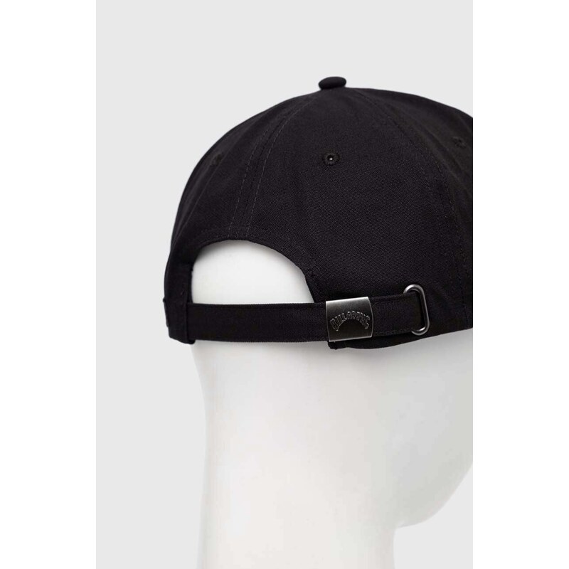 Pamučna kapa sa šiltom Billabong boja: crna, s tiskom