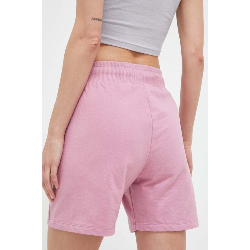 Kratke hlače CMP za žene, boja: ružičasta, glatki materijal, visoki struk