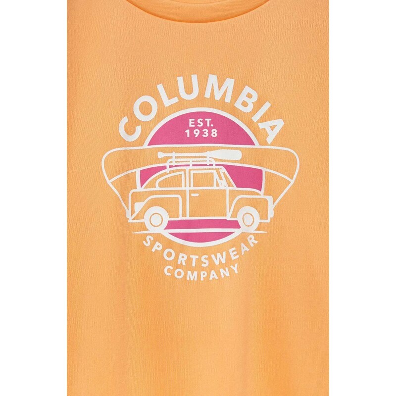 Dječja majica kratkih rukava Columbia Mirror Creek Short Sleeve Graphic Shirt boja: narančasta