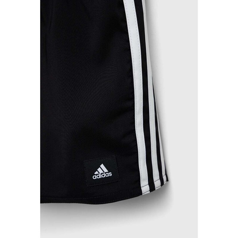 Dječje kratke hlače adidas Performance 3S SHO boja: crna, s aplikacijom, podesivi struk