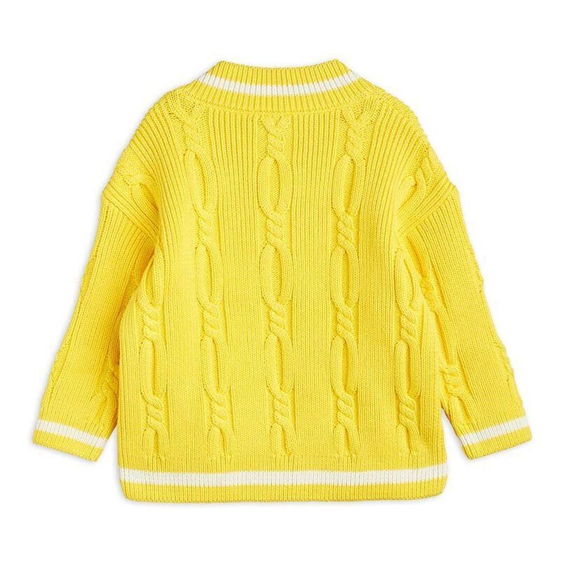 Dječji pamučni pulover Mini Rodini boja: žuta