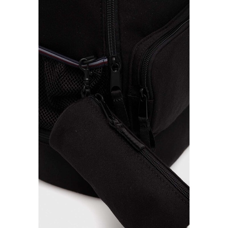 Dječji ruksak Tommy Hilfiger boja: crna, mali, s aplikacijom