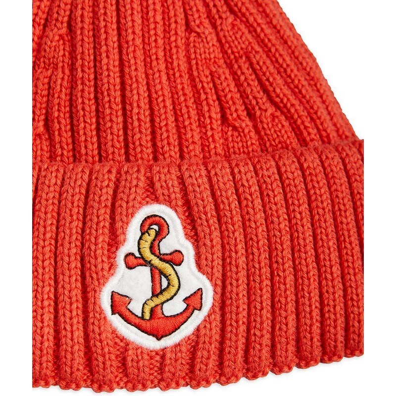 Pamučna kapa za djecu Mini Rodini boja: crvena, pamučna