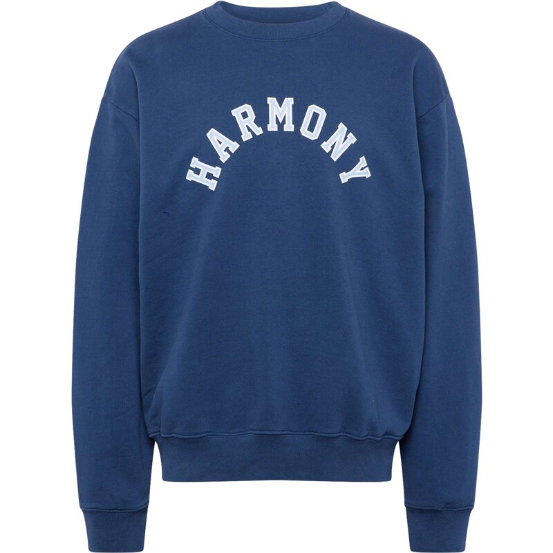 Harmony Paris Sweater majica mornarsko plava / svijetloplava / bijela