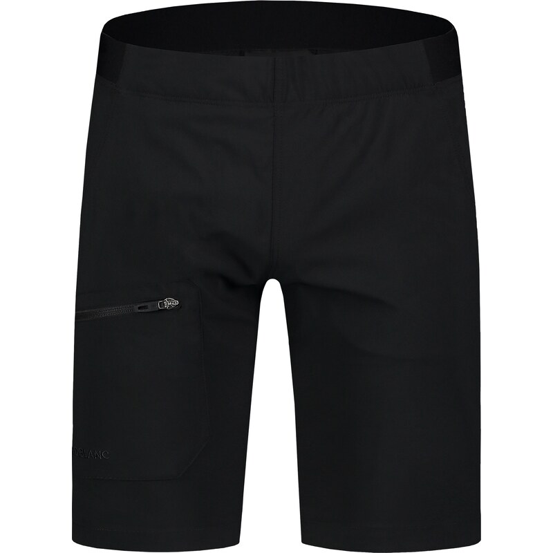Nordblanc Crne muške lagane outdoor kratke hlače WAIST