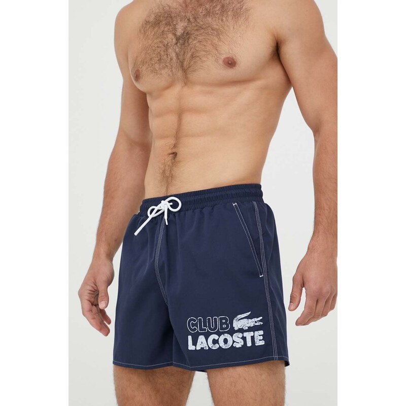 Kratke hlače za kupanje Lacoste boja: tamno plava, MH5637-6H5