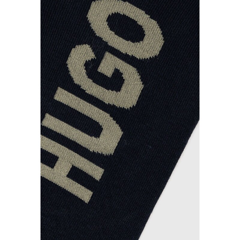Čarape HUGO 2-pack za muškarce, boja: tamno plava