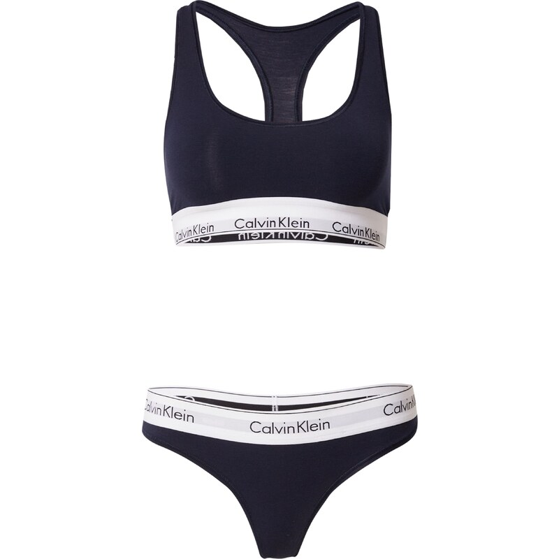 Calvin Klein Underwear Kompleti donjeg rublja noćno plava / bijela