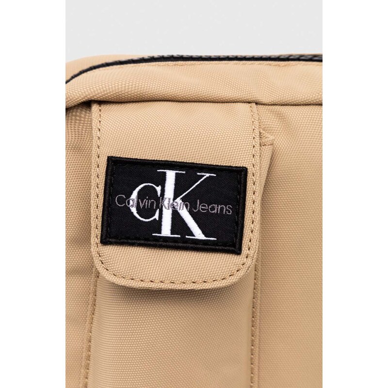 Dječja torbica Calvin Klein Jeans boja: bež