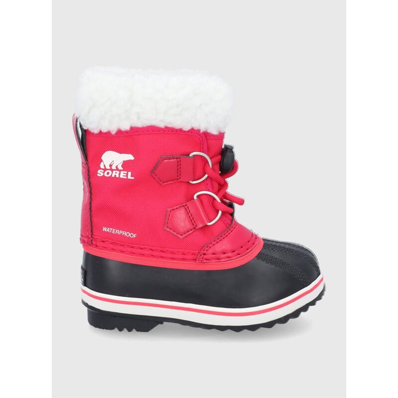 Dječje cipele za snijeg Sorel boja: ružičasta
