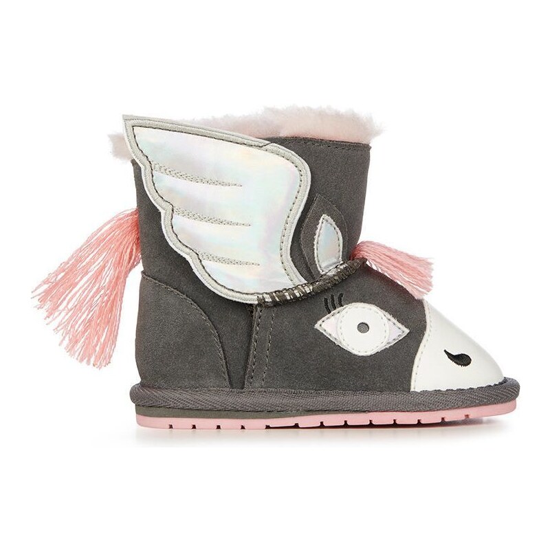 Dječje cipele za snijeg od brušene kože Emu Australia Pegasus Walker boja: siva