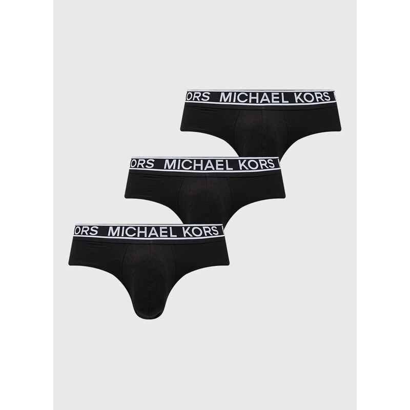 Slip gaćice Michael Kors 3-pack za muškarce, boja: crna