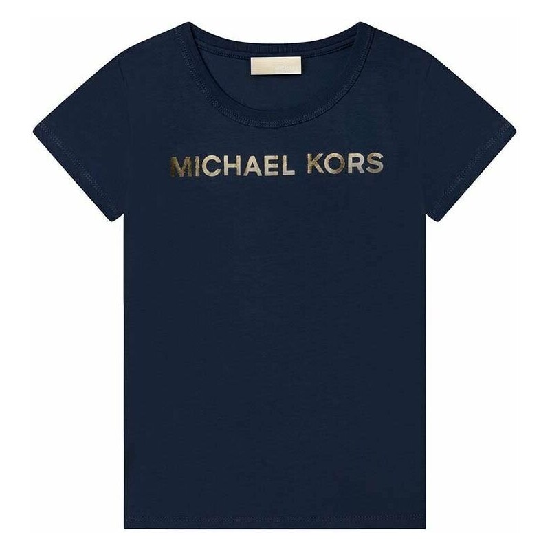 Dječja majica kratkih rukava Michael Kors boja: tamno plava