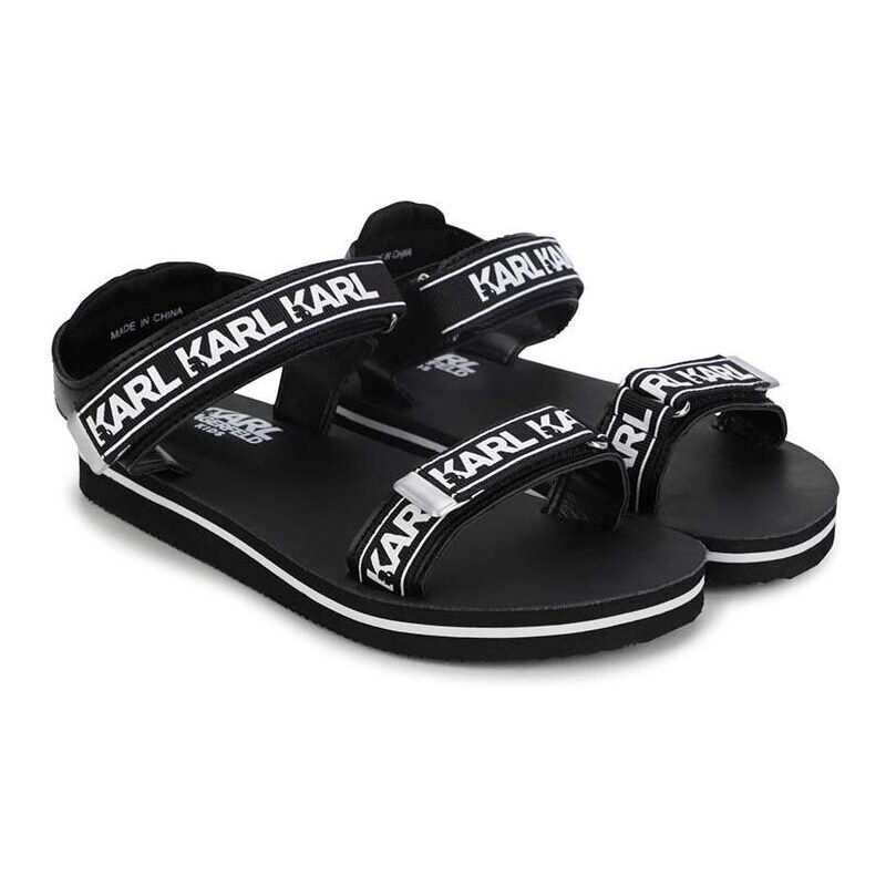 Dječje sandale Karl Lagerfeld boja: crna