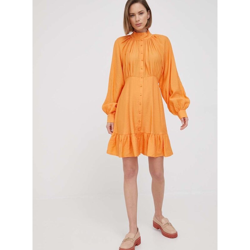 Haljina Y.A.S boja: narančasta, mini, širi se prema dolje