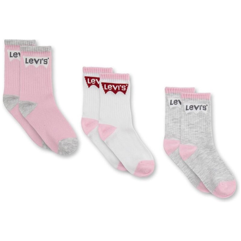 Dječje čarape Levi's boja: ružičasta