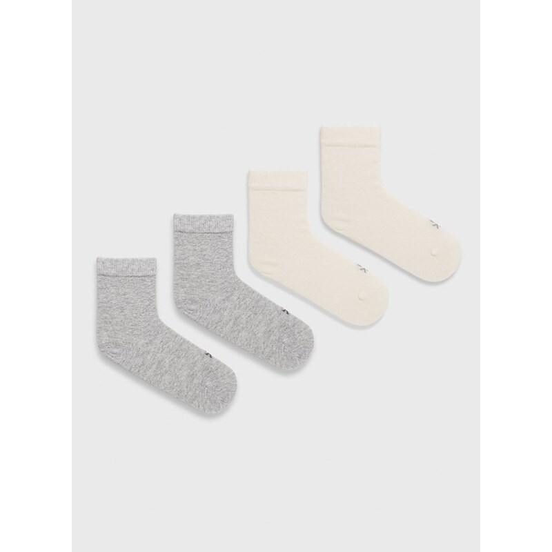 Dječje čarape United Colors of Benetton (4-pack) boja: siva