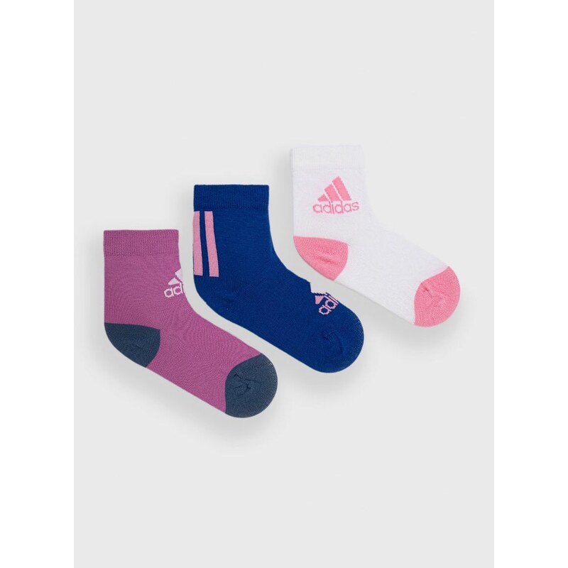 Dječje čarape adidas Performance (3-pack) boja: ružičasta