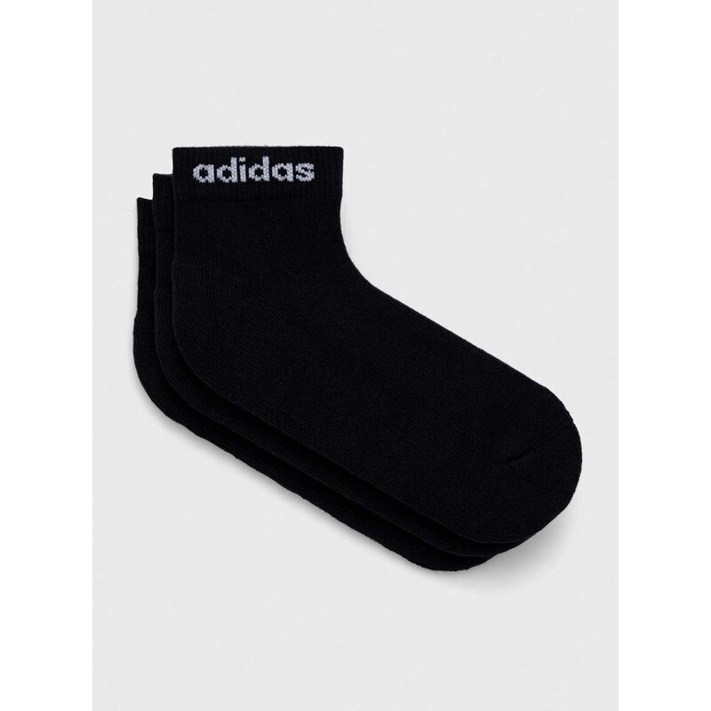 Čarape adidas 3-pack boja: crna IC1303