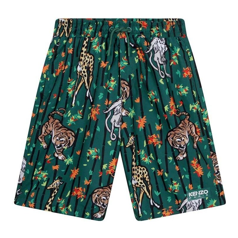 Dječje kratke hlače za kupanje Kenzo Kids boja: zelena
