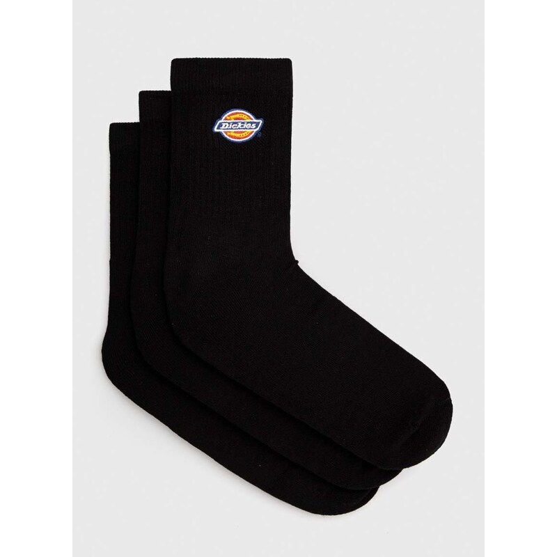 Čarape Dickies 3-pack za muškarce, boja: crna, DK0A4Y9OBLK1-BLACK