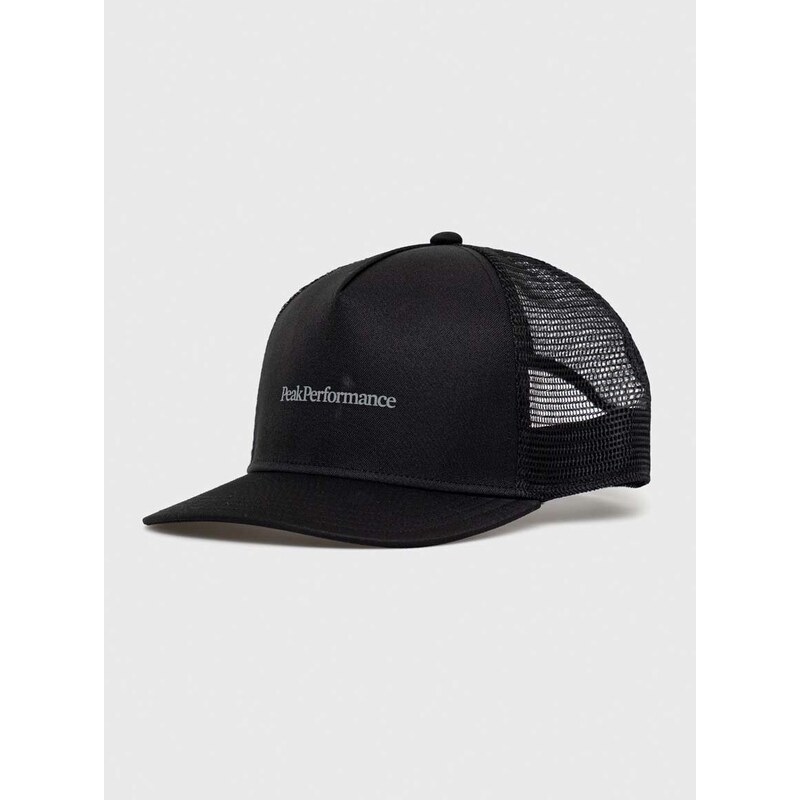 Kapa sa šiltom Peak Performance boja: crna, s tiskom