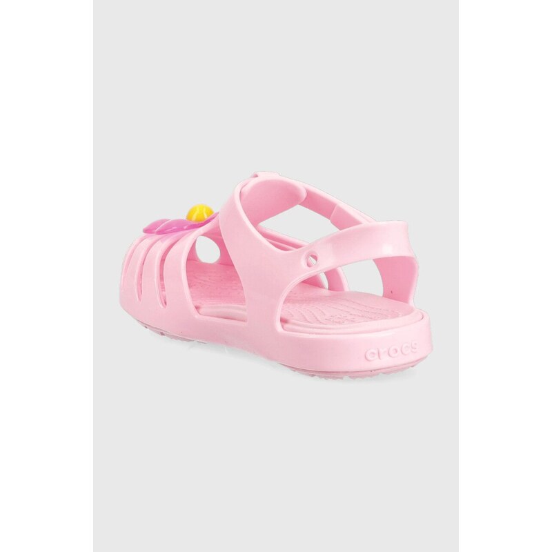 Dječje sandale Crocs ISABELLA CHARM SANDAL boja: ružičasta