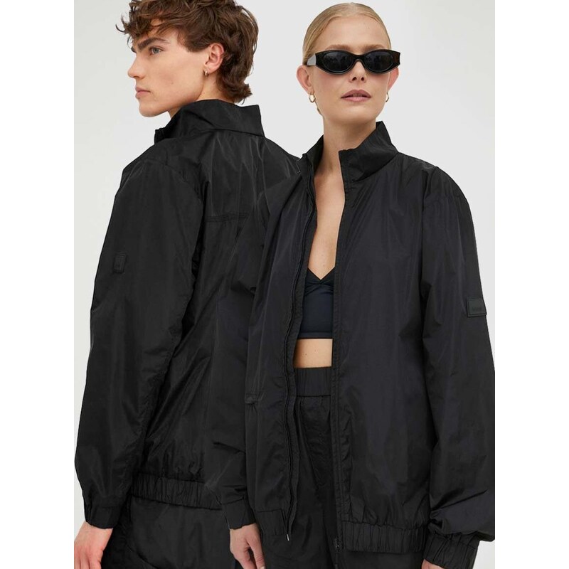 Kišna jakna Rains Track Jacket 18900 boja: crna, za prijelazno razdoblje, oversize, 18900.01-01Black