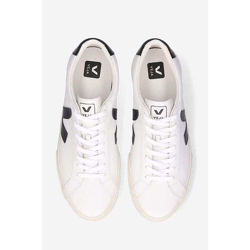 Kožne tenisice Veja Esplar Logo Leather boja: bijela, EO020005-WHITE, EO0200005