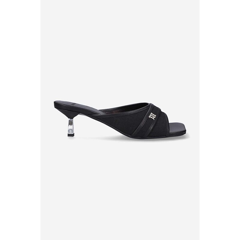 Natikače MISBHV Sasha Slip On Sandal za žene, boja: crna, mala potpetica, 22BW903 BLACK