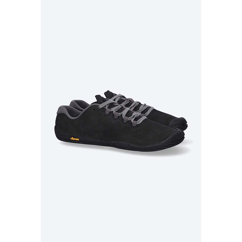Cipele od brušene kože Merrell Vapor Glove 3 Luna J003422 za žene, boja: crna, ravni potplat