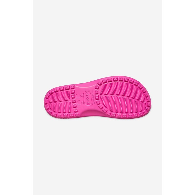 Gumene čizme Crocs Classic Rain Boot boja: ružičasta, 208363.JUICE-JUICE