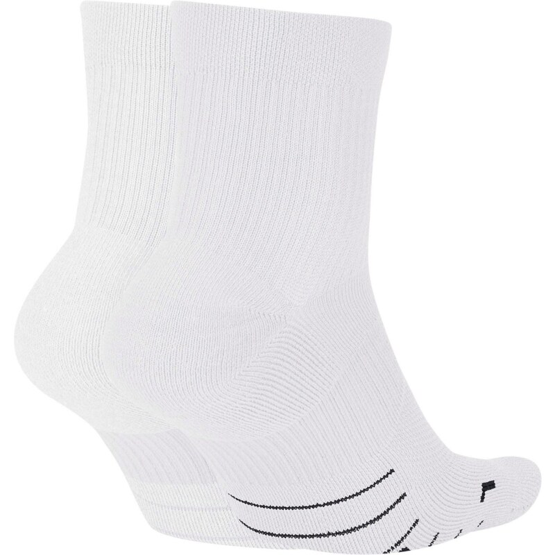 NIKE Sportske čarape 'Multiplier' crna / bijela
