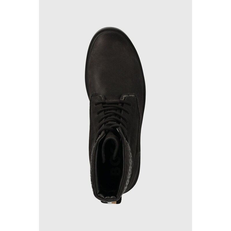 Cipele od brušene kože BOSS Adley za muškarce, boja: crna, 50498357