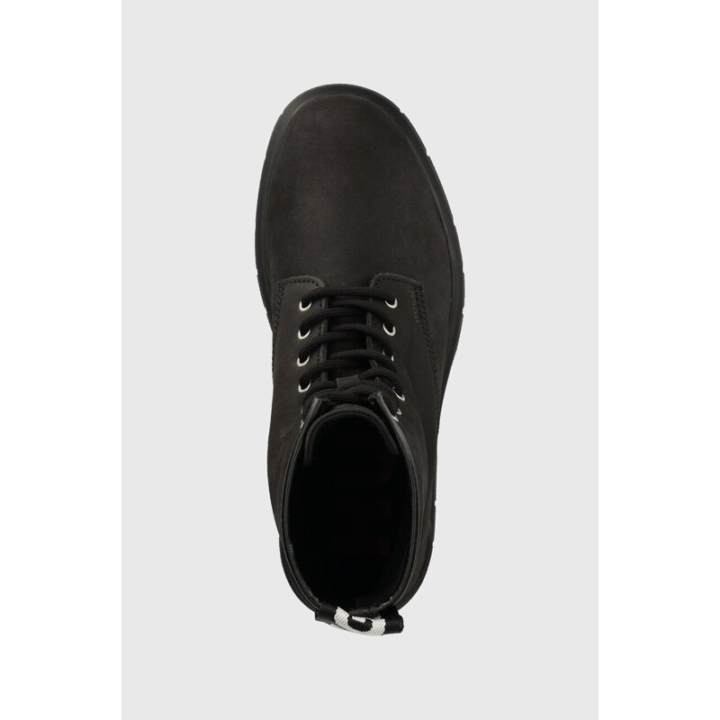 Cipele od brušene kože HUGO Ryan za muškarce, boja: crna, 50498524