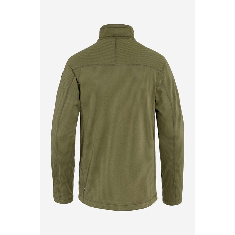 Dukserica Fjallraven Lite Fleece Jacket Abisko M za muškarce, boja: zelena, glatka, F86971.620-620