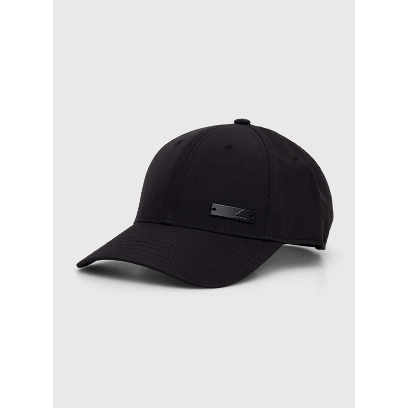 Kapa sa šiltom adidas boja: crna, s aplikacijom, IB3245