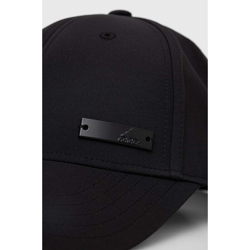 Kapa sa šiltom adidas boja: crna, s aplikacijom, IB3245