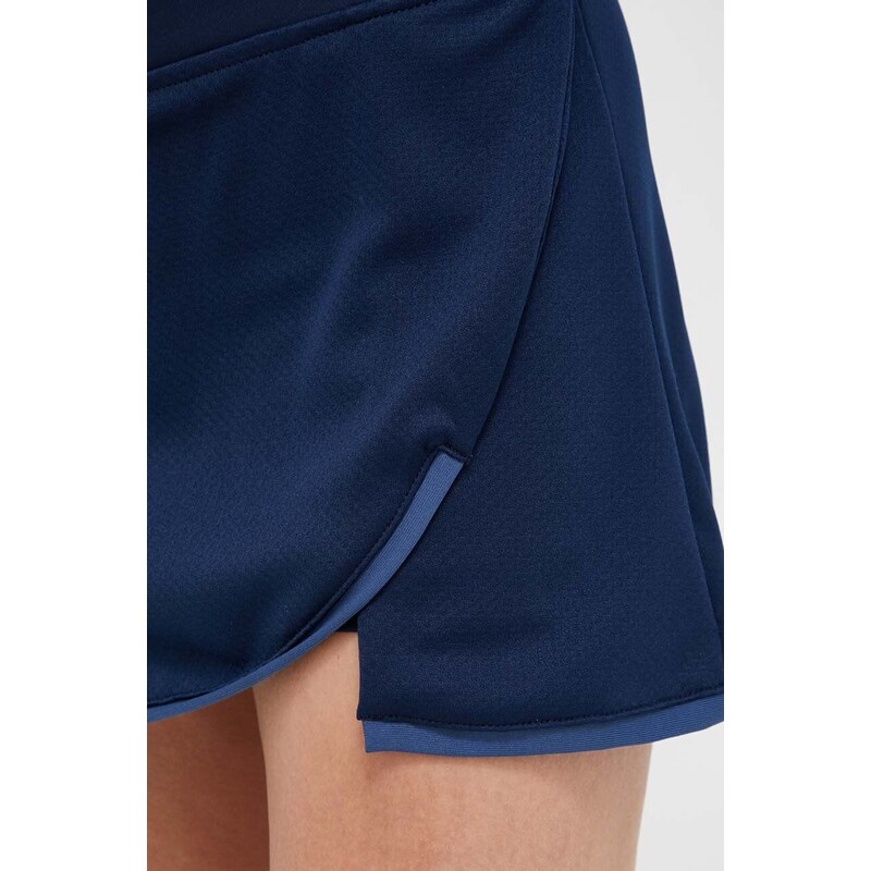 Sportska suknja adidas Performance Club boja: tamno plava, mini, ravna