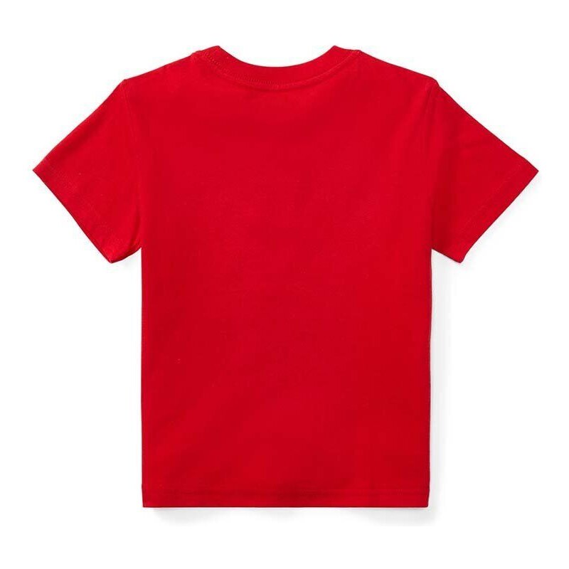 Dječja pamučna majica kratkih rukava Polo Ralph Lauren boja: crvena, jednobojni model