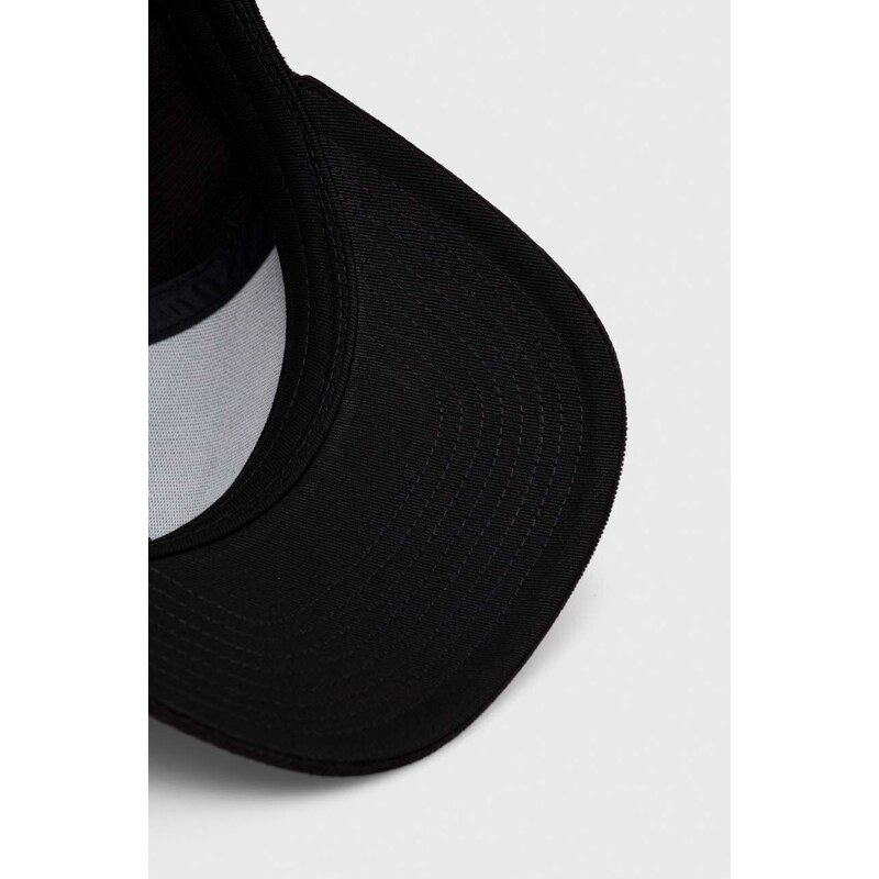 Pamučna kapa sa šiltom DC boja: crna, s aplikacijom