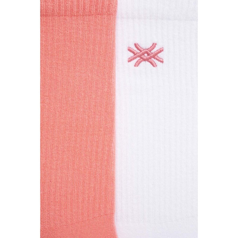 Čarape United Colors of Benetton 2-pack boja: ružičasta